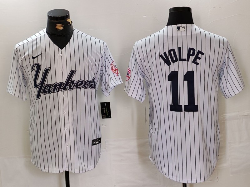 Men's New York Yankees Anthony Volpe White Jersey